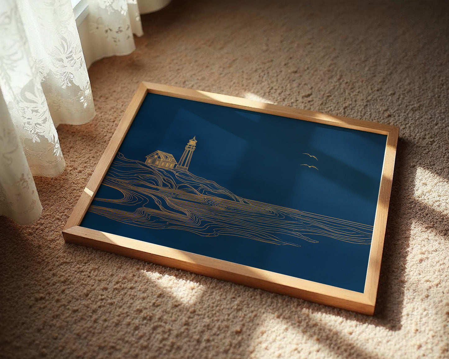 Coastal Beacon Awaits The Dawn