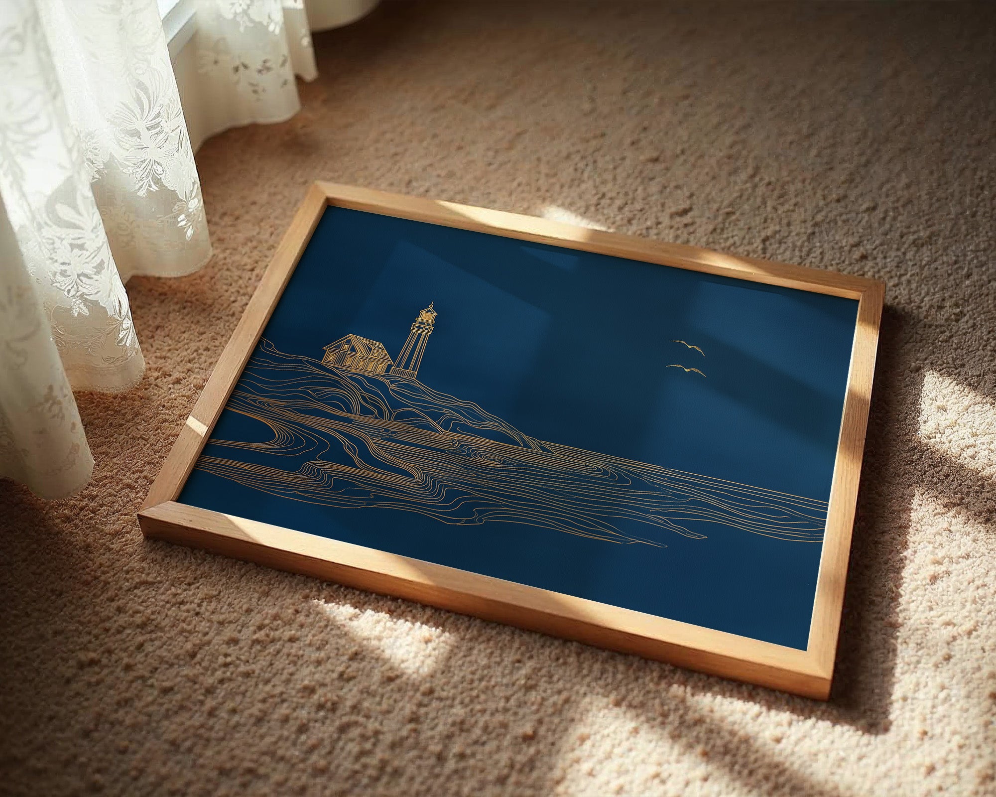 Coastal Beacon Awaits The Dawn