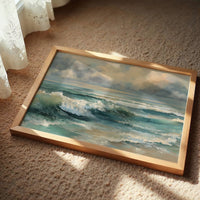 Turquoise Surf Meets Golden Sky