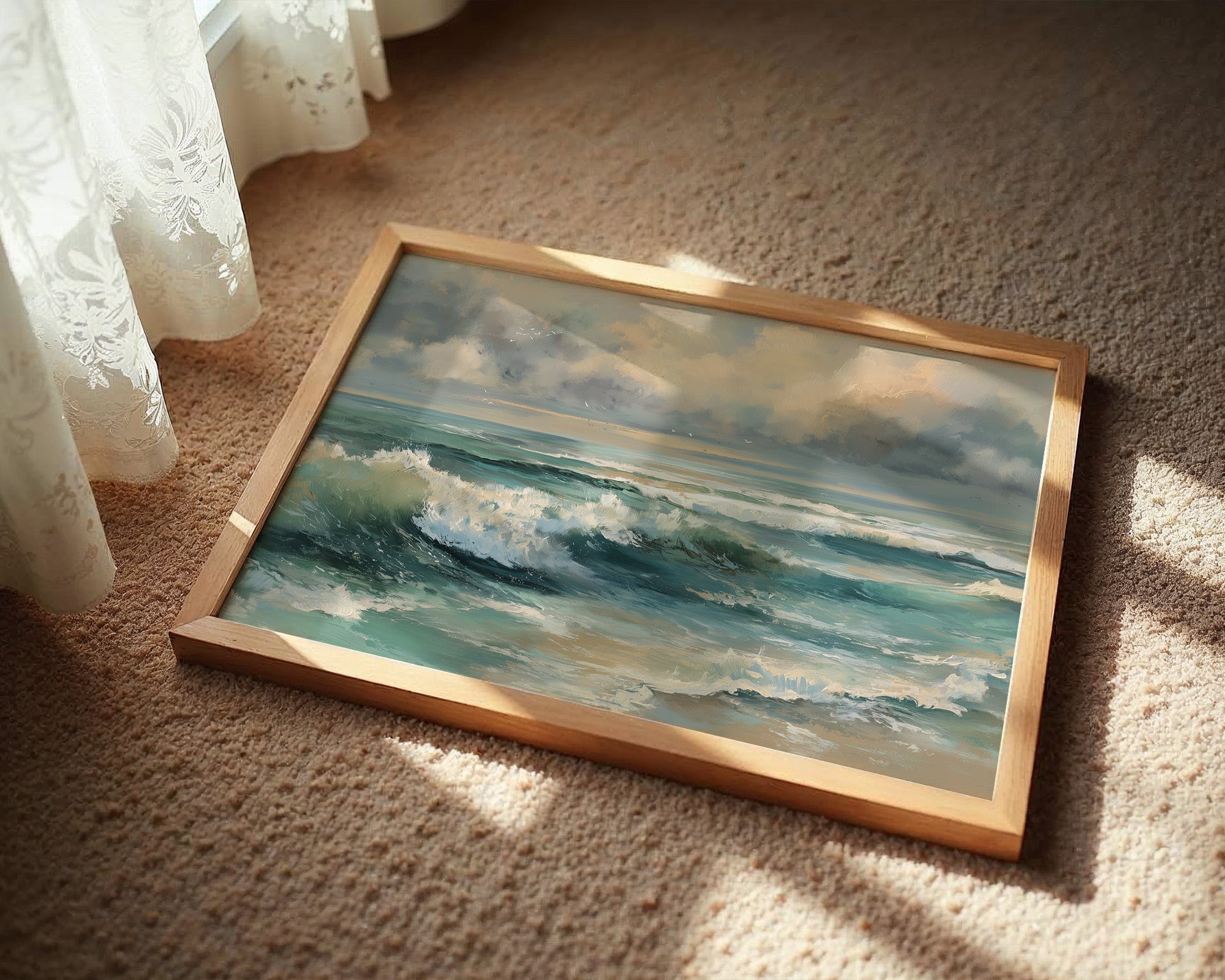 Turquoise Surf Meets Golden Sky