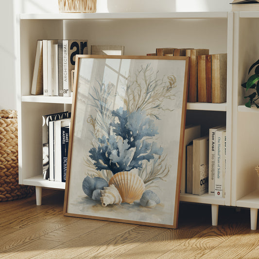 Coastal Memories In Muted Blue