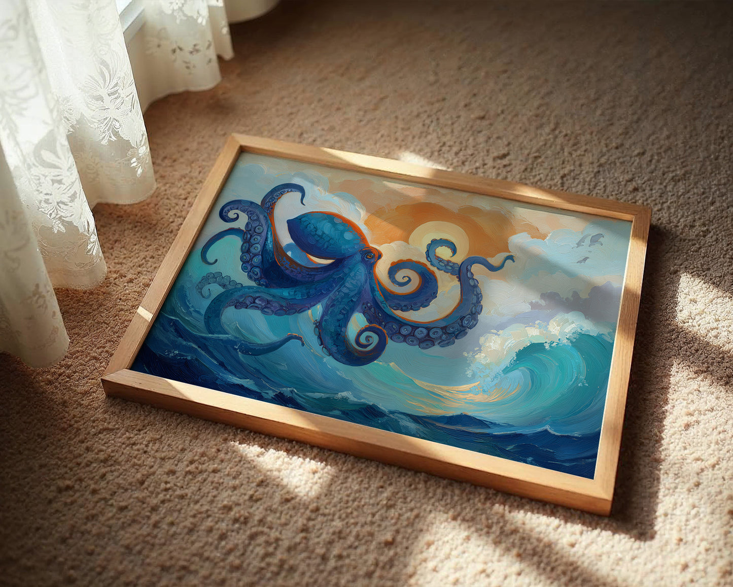 Ocean Dancer In Sunset Waves