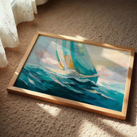 Sailing Through Dawn's Soft Glow