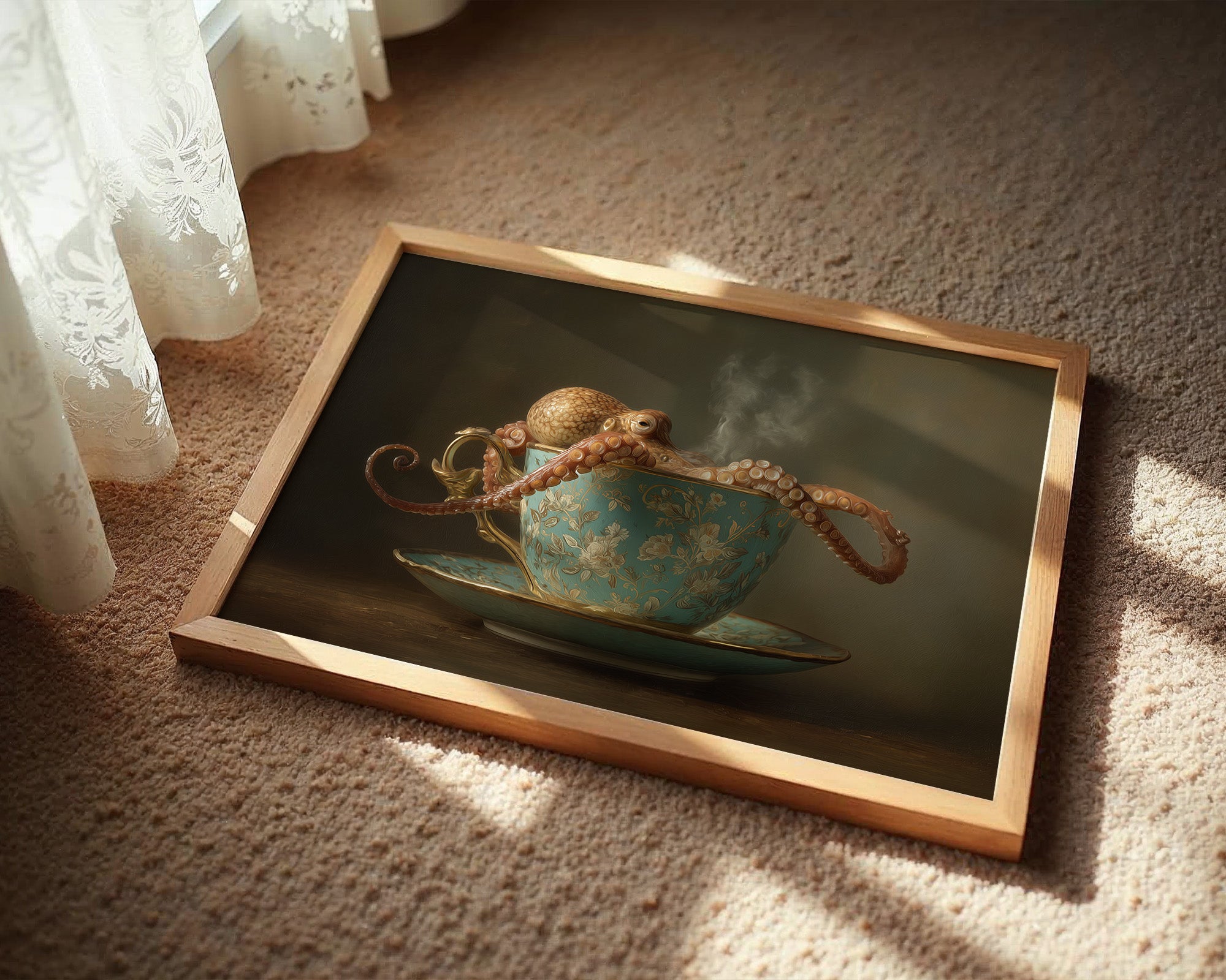 Curious Tentacles In Vintage Teacup