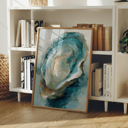 Tidal Memories In Aqua Gold