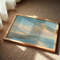 Birds Soar Above Coastal Reverie