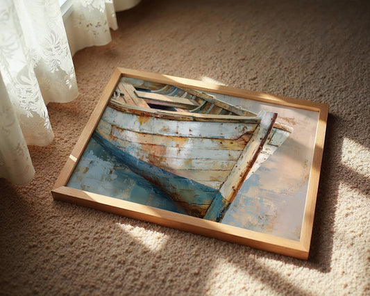 Weathered Hull Awaits The Tide