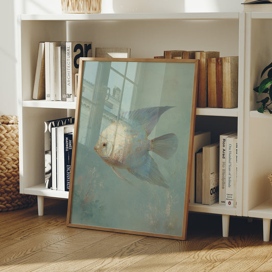 Pale Swimmer In Seafoam Currents