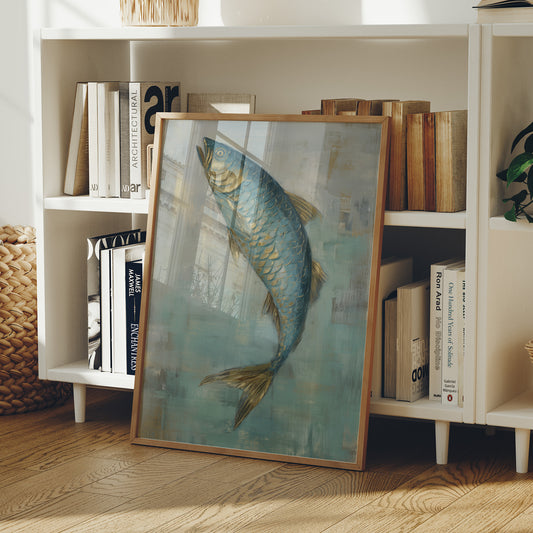 Teal Scales Catch Morning Light