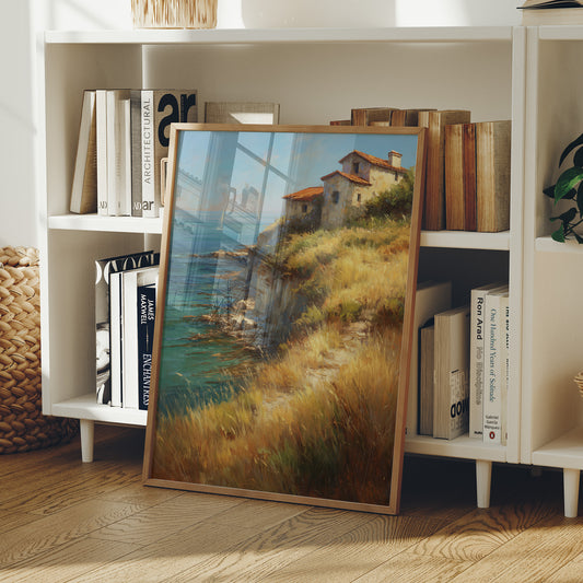 Mediterranean Cliffs Catch Summer Light