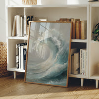 Ocean Memory In Wooden Frame