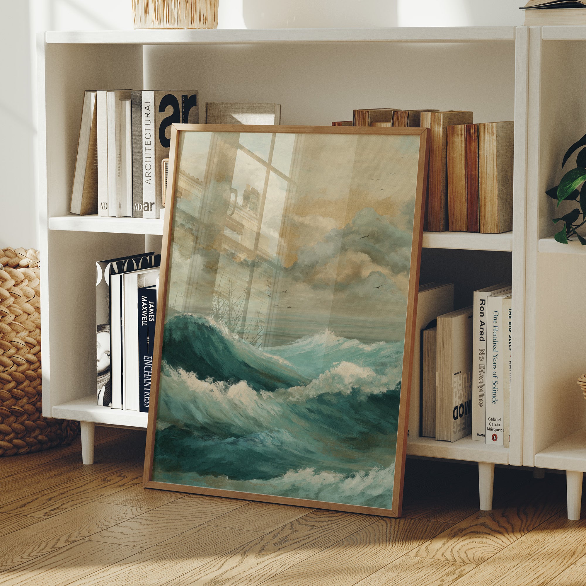 Sea Memory In Wooden Frame