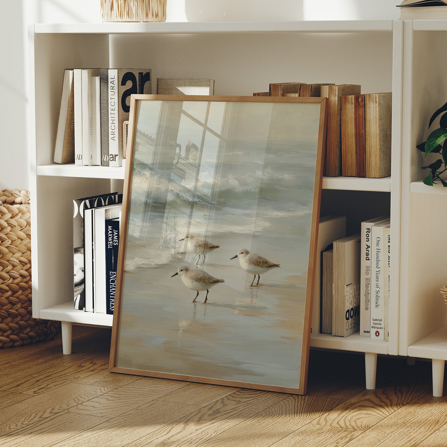 Shoreline Pause In Gentle Tide