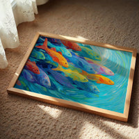 Vibrant Shoal Rides Turquoise Currents