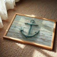 Weathered Blue Holds Coastal Memory