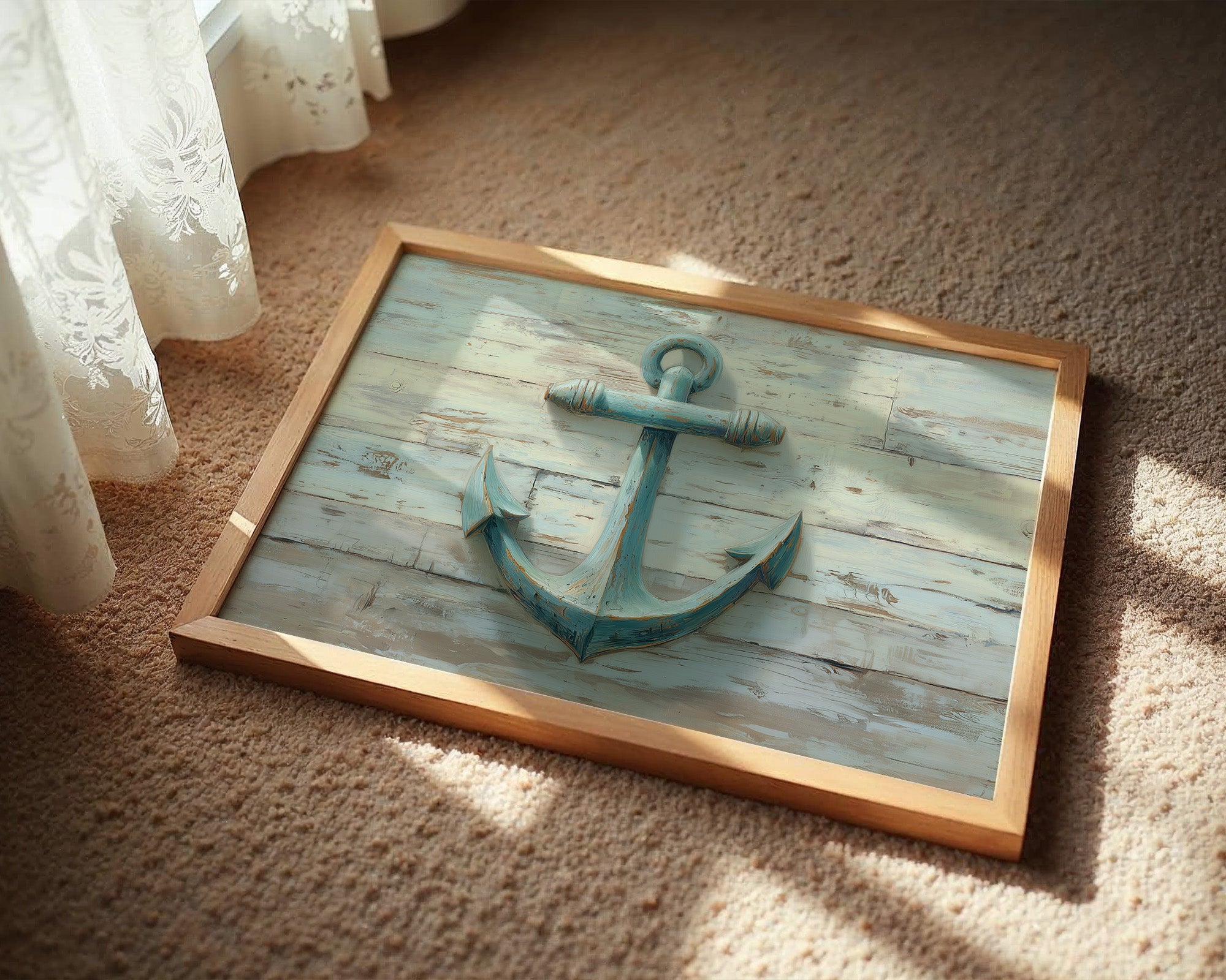 Weathered Blue Holds Coastal Memory