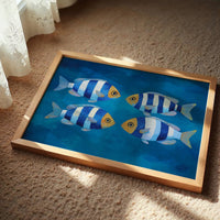 Striped Swimmers Meet At Sea