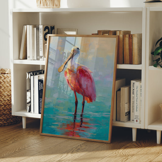 Coral Wader In Turquoise Shallows