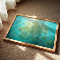 Sunbeams Illuminate Coral Branches