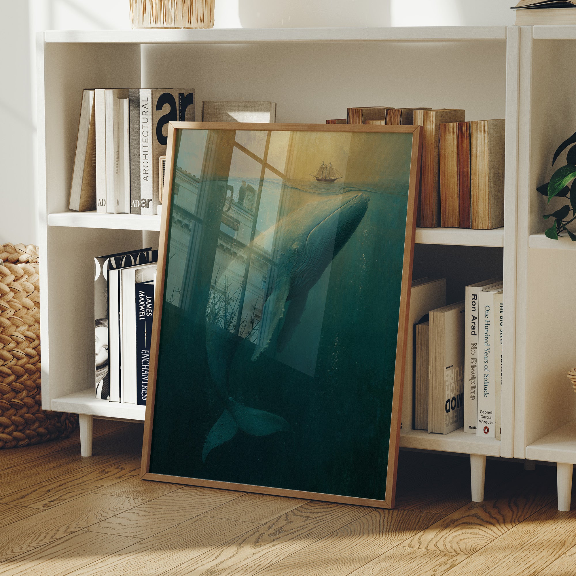 Gentle Giants Below Tiny Ships