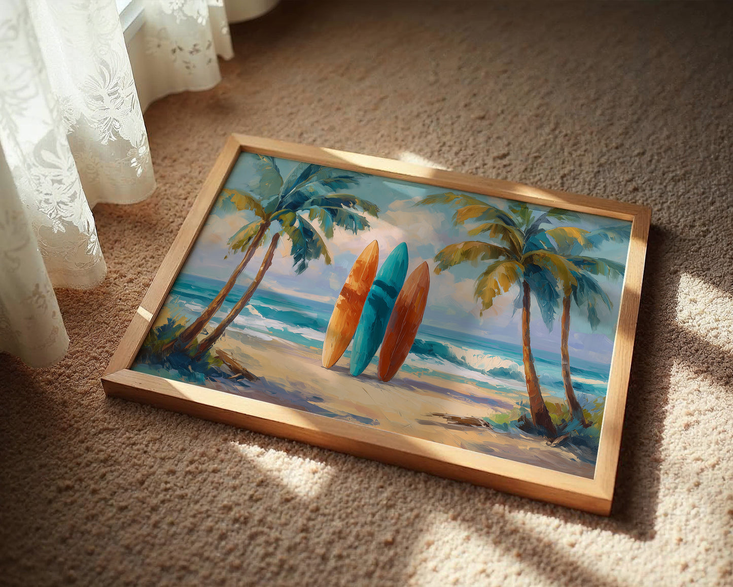 Surfboards Await Turquoise Tides