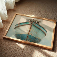 Weathered Vessel Awaits The Tide