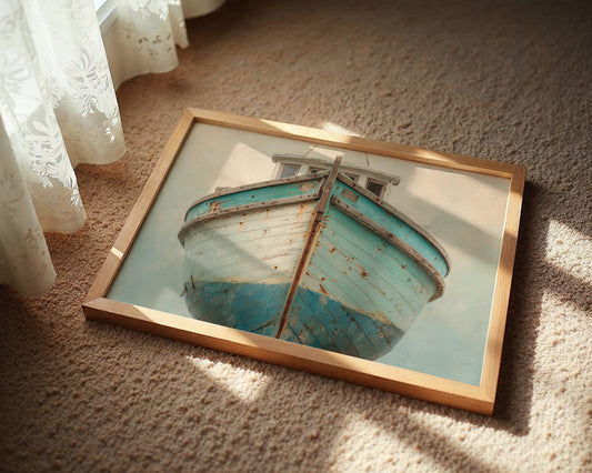 Weathered Vessel Awaits The Tide