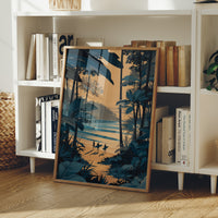 Surfers Chase Golden Hour Tides