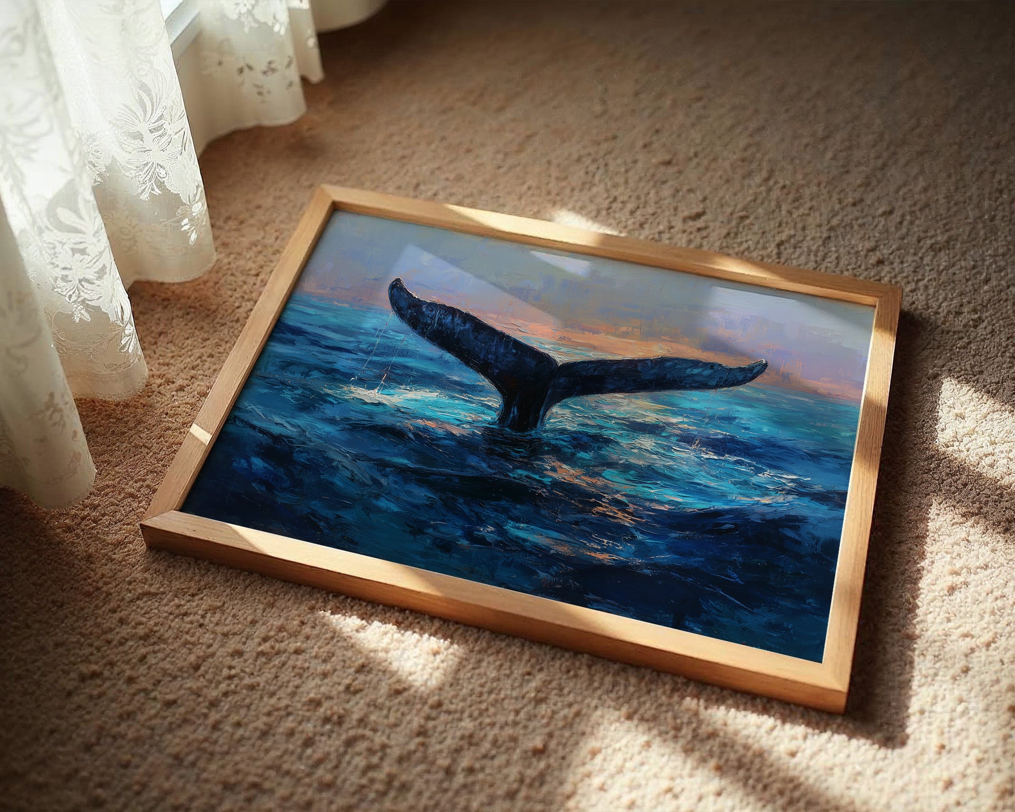 Ocean Giants Beneath Sunset Skies