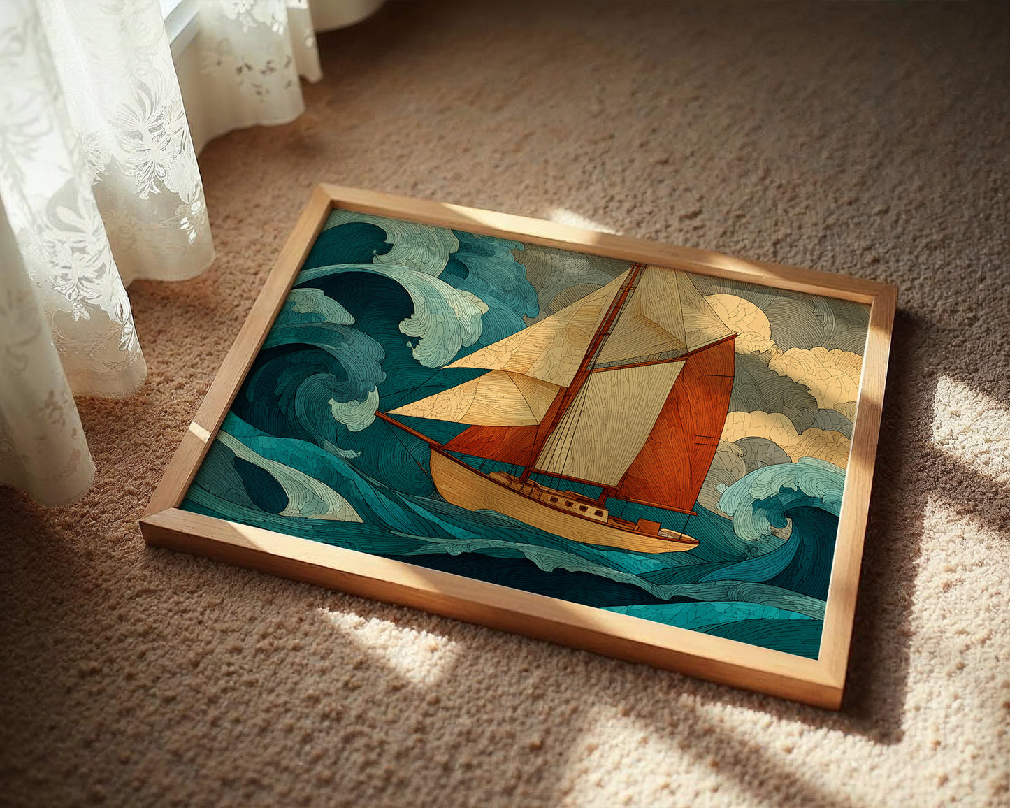 Sailing Through Teal Tempests