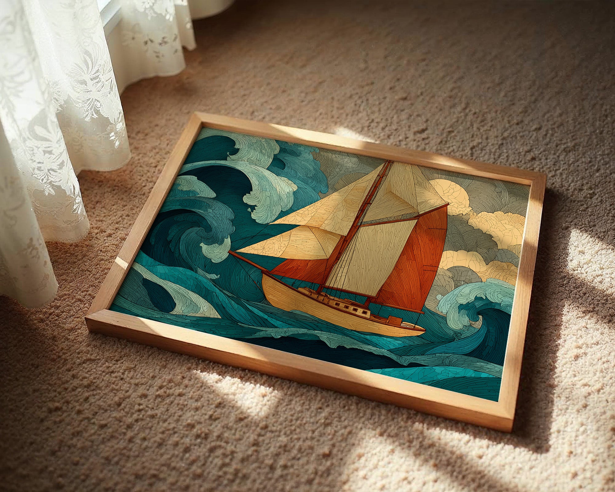 Sailing Through Teal Tempests