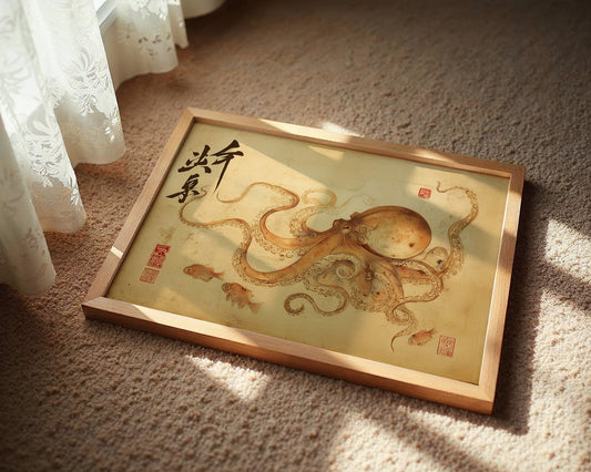 Ancient Seas On Parchment Scroll