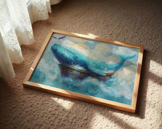 Ocean Giant Drifts Through Clouds