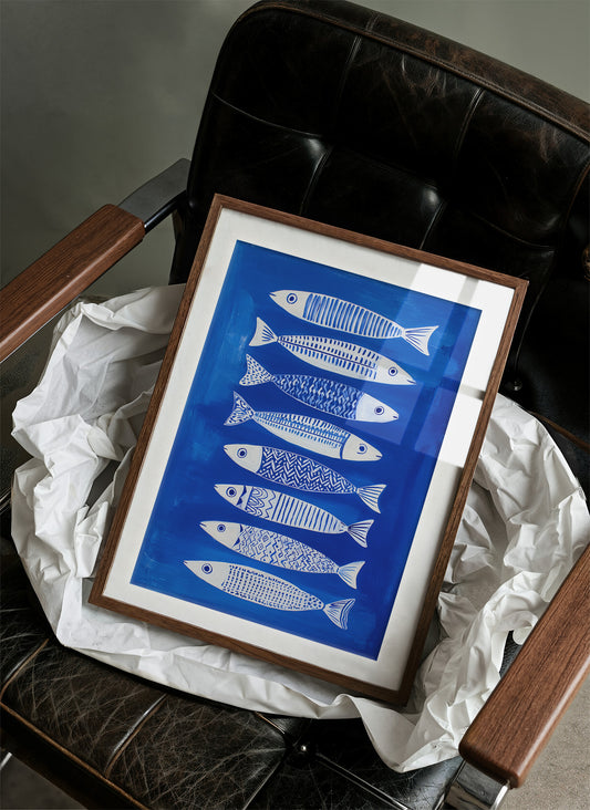 Cobalt Currents Harbor White Scales