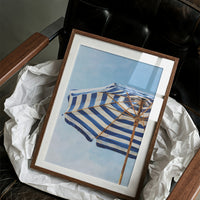 Azure Stripes Shelter Mediterranean Dreams