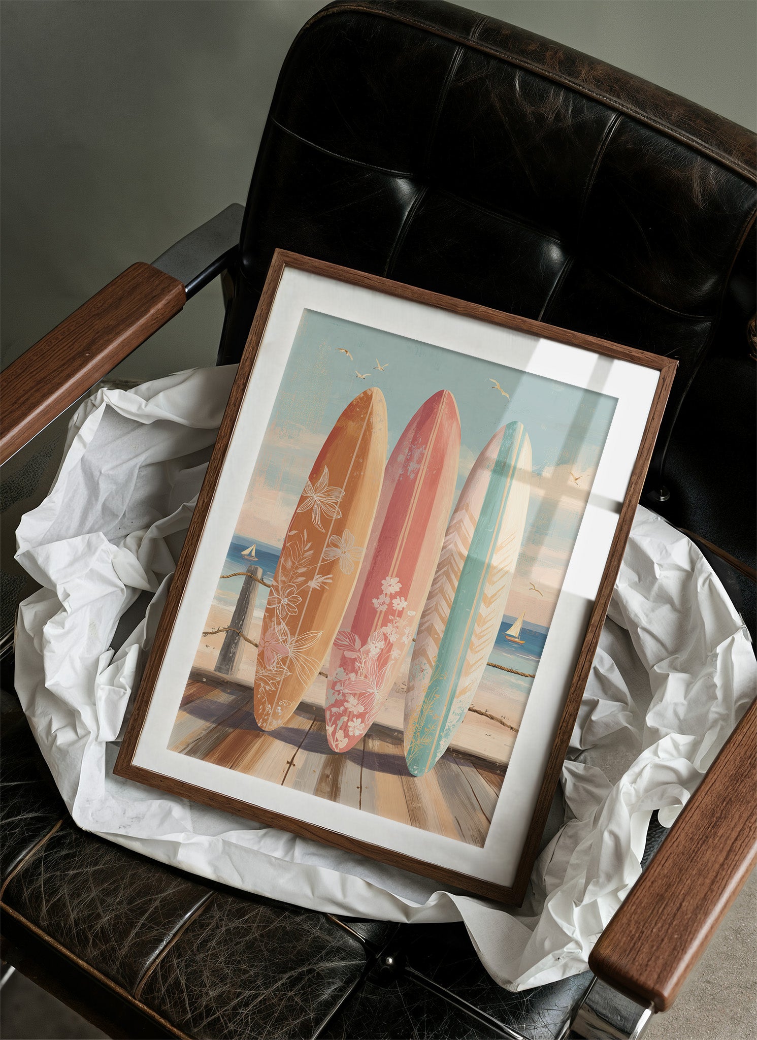 Coastal Boards Await Summer Waves