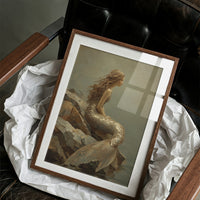 Golden Scales Against Coastal Stone