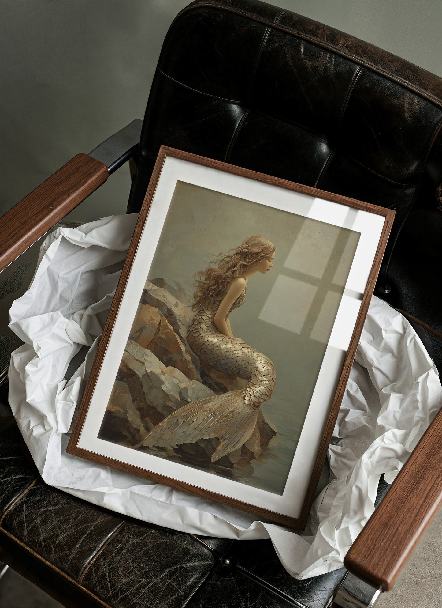 Golden Scales Against Coastal Stone