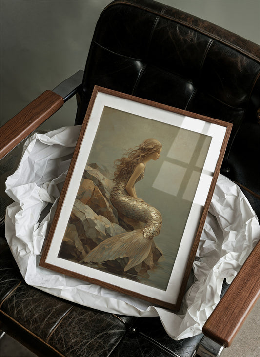 Golden Scales Against Coastal Stone