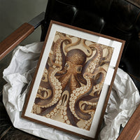 Tentacles Embrace Sepia Shadows