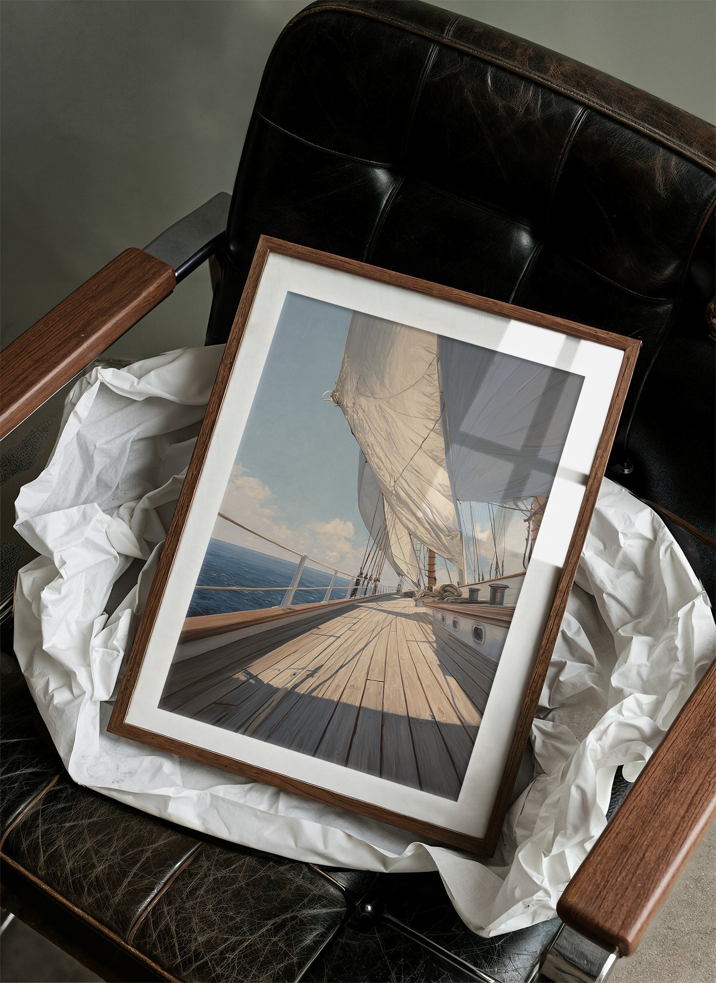 Horizon Whispers Through Canvas Sails