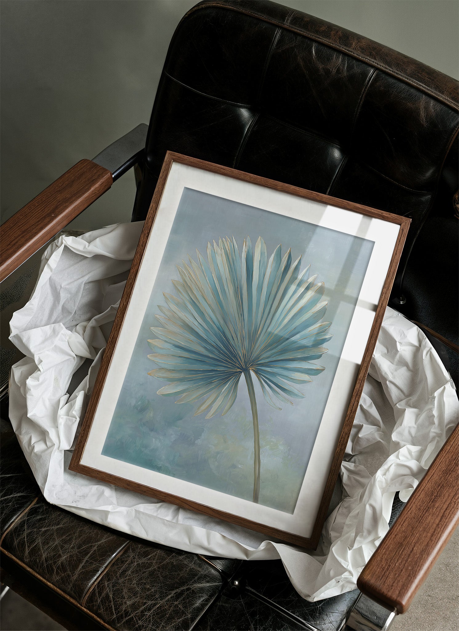 Azure Palm Whispers Serenity