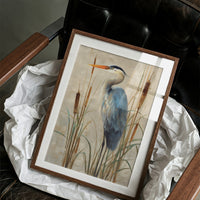 Wetland Guardian Among Cattails