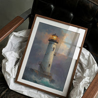 Illuminated Guardian Against Twilight Storm