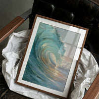 Teal Crescendo Captures Coastal Memory