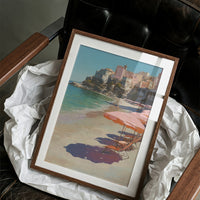 Coral Parasols Guard Mediterranean Dreams