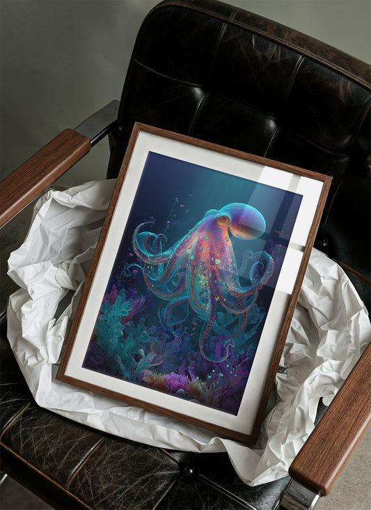 Luminous Tentacles Embrace Abyssal Gardens