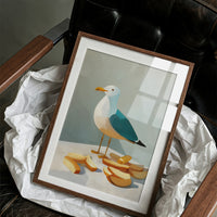 Shoreline Snack Among Bread Crumbs