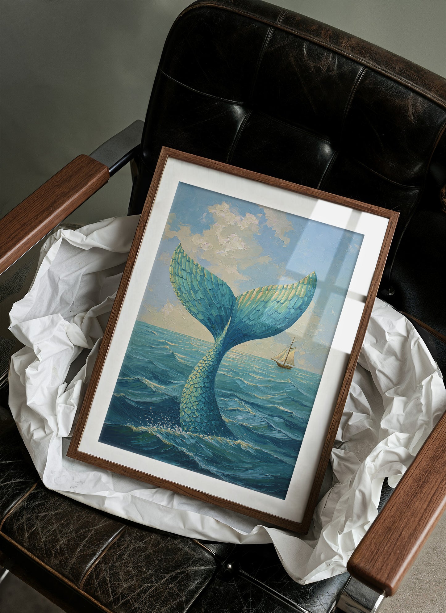 Cerulean Depths Whisper To Distant Sails