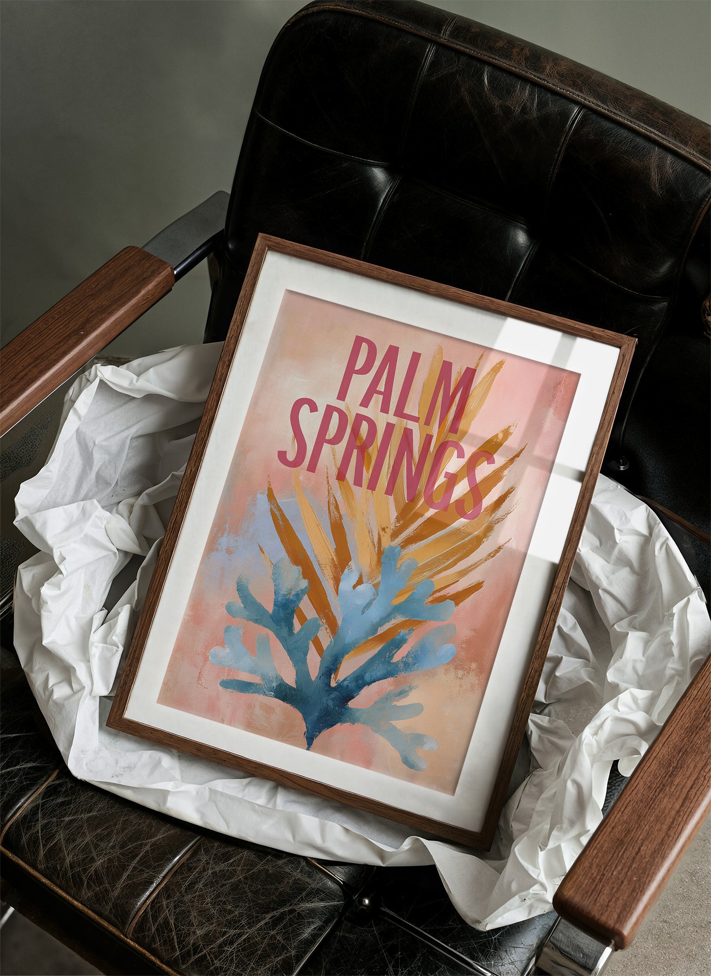 Desert Oasis Beckons In Coral Haze